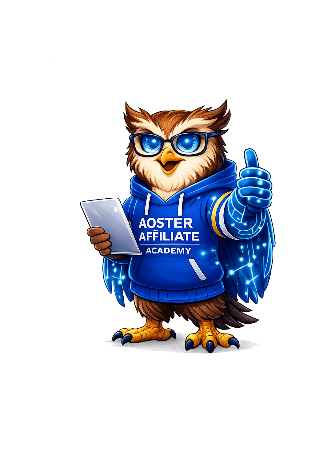 Axil, la mascotte officielle de AQSTER Affiliate Academy